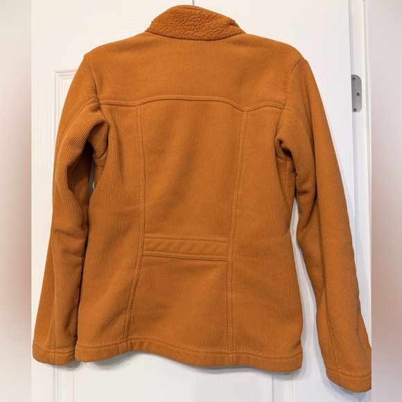 Patagonia Women’s Medium Orange Zip-up Fleece Jacket - Picture 4 of 8